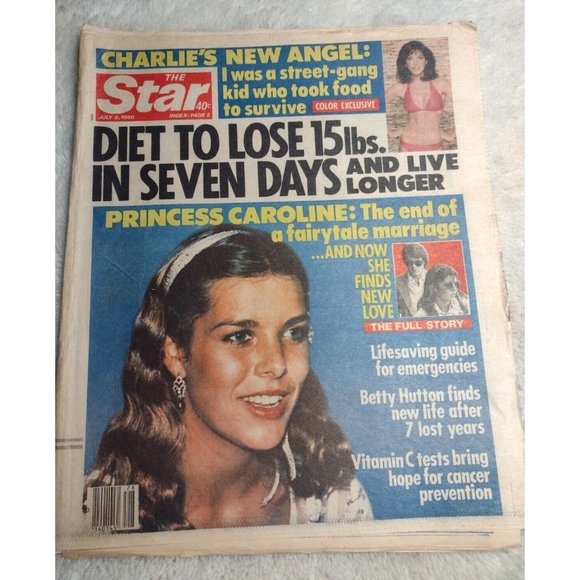 Star Magazine July 8, 1980 Princess Caroline Reagan Charlies Angel McCartney - Picture 1 of 6